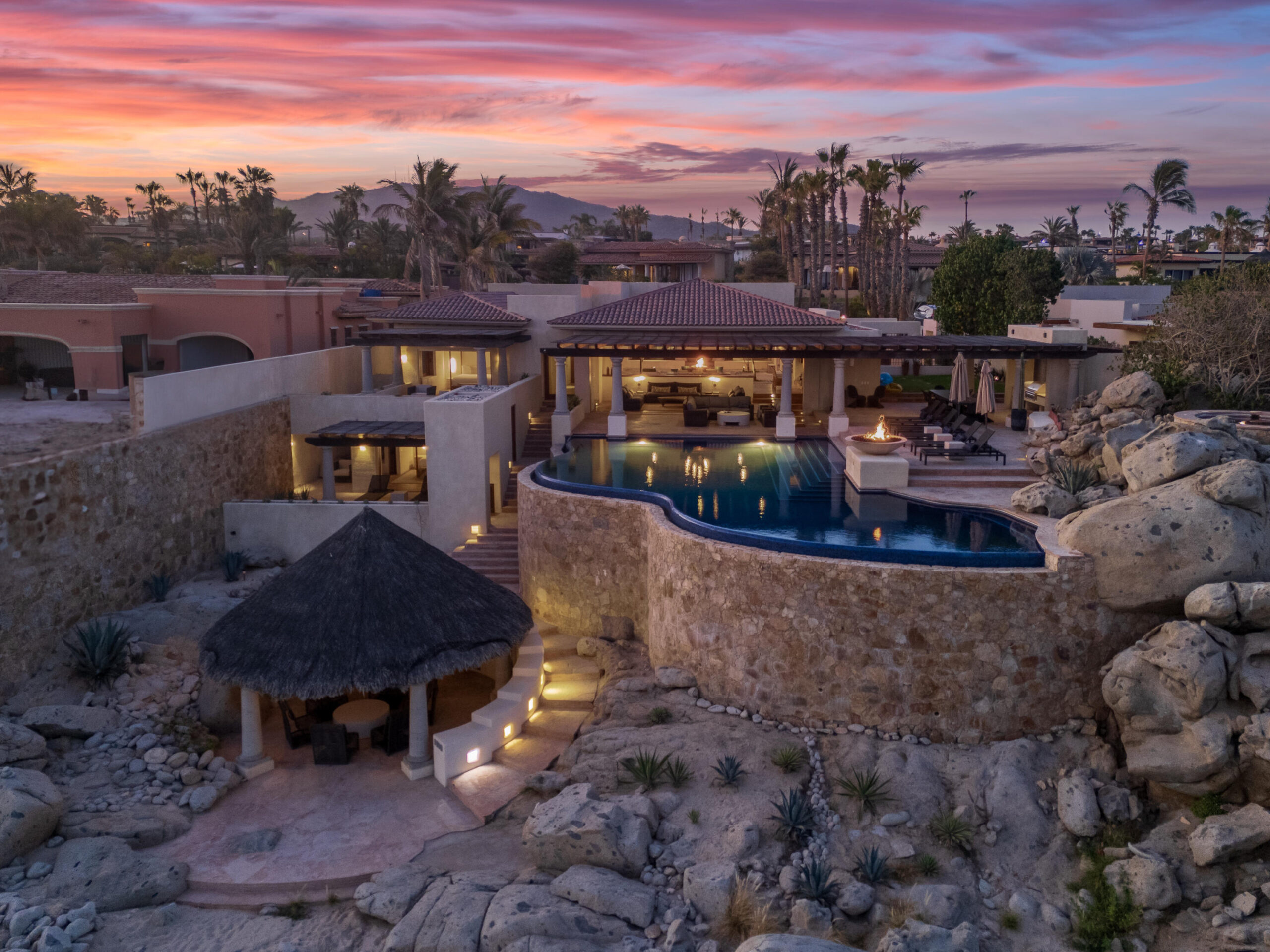 Cabo Luxury Legacy Founders Estates Introducing an extraordinary pre-construction opportunity in the prestigious Legacy Estates, Diamante Cabo San Lucas' most exclusive enclave. This 7-bedroom estate spans 9,500 sq.ft. of meticulously designed living space, complemented by 4,300 sq.ft. of expansive outdoor living areas, all poised to deliver the ultimate in luxury coastal living. Perched at the highest elevation within Diamante, this homesite is one of only ten private estates, offering uninterrupted, panoramic for sale