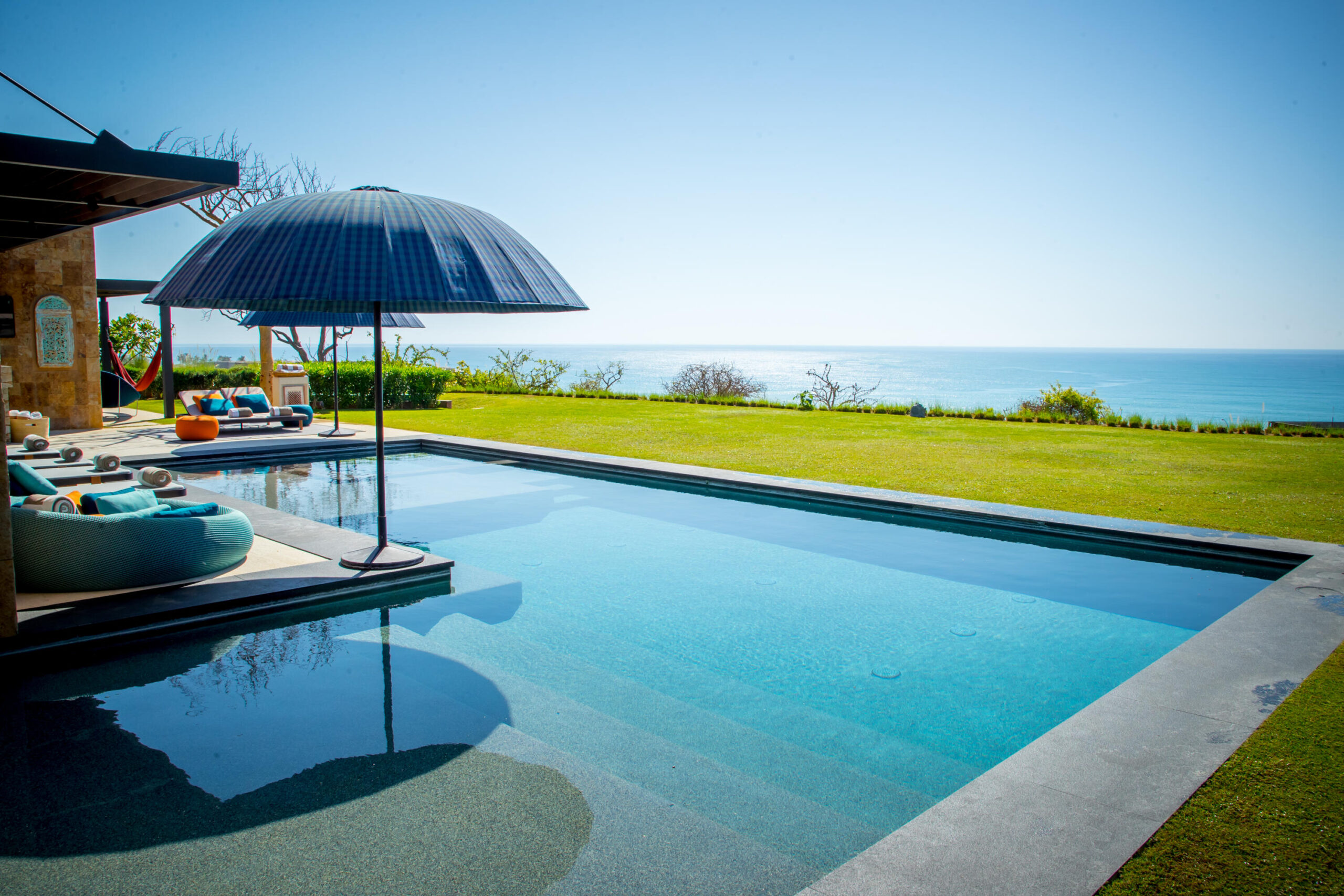 Cabo Luxury Section 4- Las Canadas Discover refined indoor-outdoor living at Cañada 9, set within Querencia, San Jose del Cabo's premier private golf community. Soaring beamed ceilings, walls of pocket glass, and luminous marble floors define an open great room that flows effortlessly to the terrace, infinity-edge pool, and stone-clad water feature -- all framed by panoramic Sea of Cortez and mountain for sale