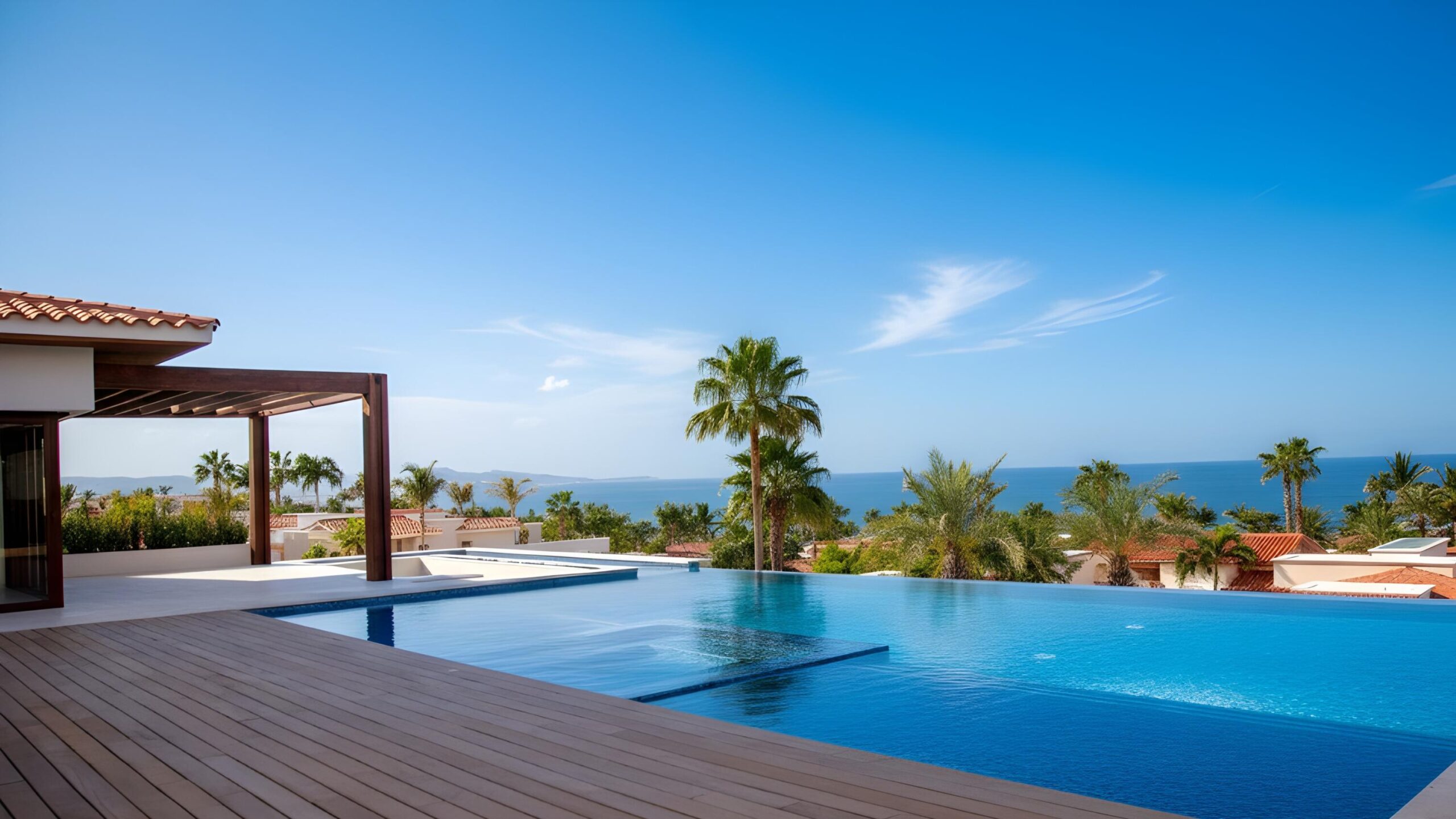 Cabo Luxury Fundadores Villa 171 is a luxurious mostly single-level, six-bedroom home overlooking the Greg Norman Signature golf course and the Sea of Cortez. Five bedrooms open to the pool terrace, while the primary suite features a walk-in closet plus indoor and outdoor showers.The villa offers a chef's kitchen with ocean for sale