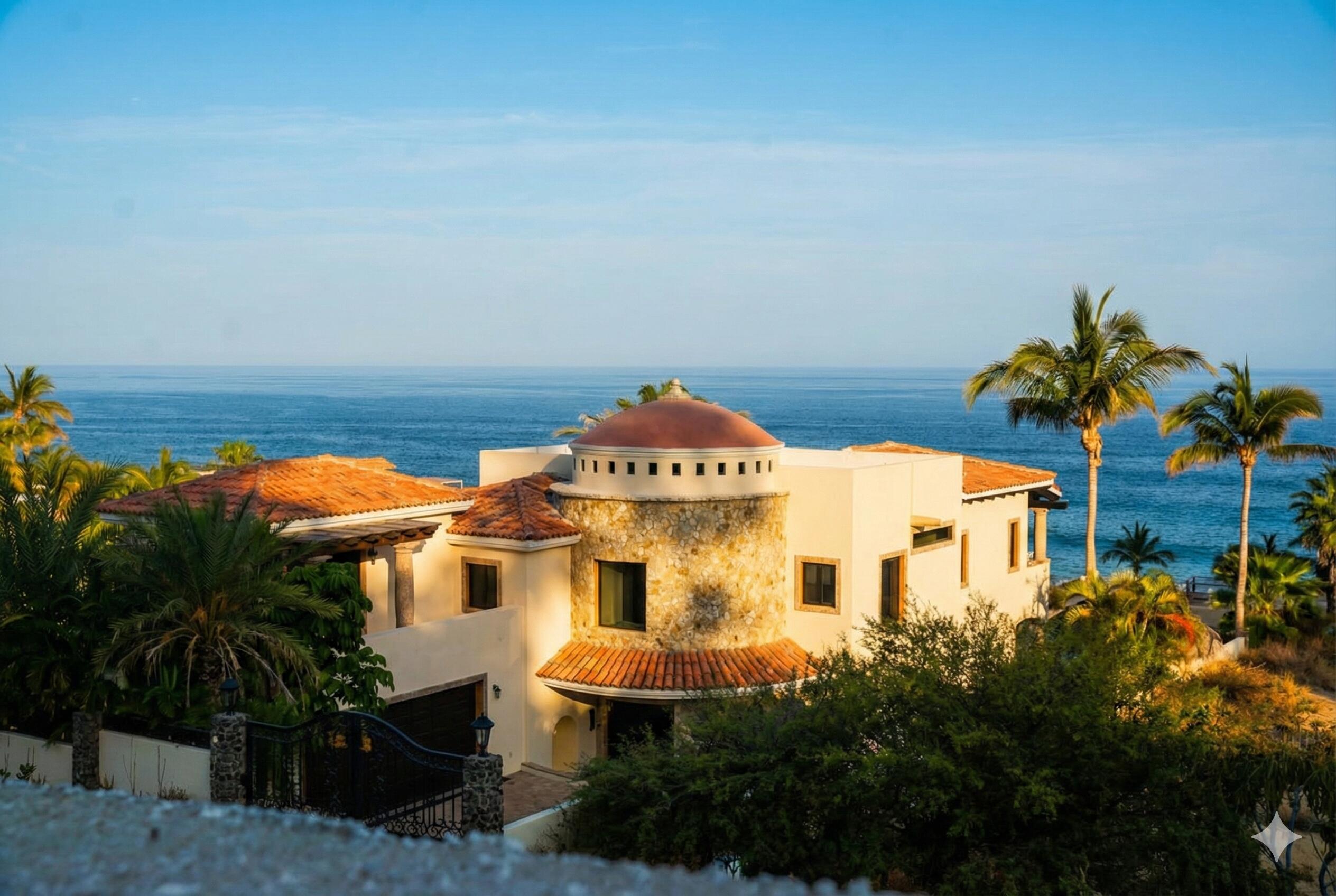 Cabo Luxury La Noria Casa Lau'ren offers contemporary luxury with 4 bedrooms plus a private casita. Overlooking the Jack Nicklaus Signature Golf Course, this elegant home features ocean for sale