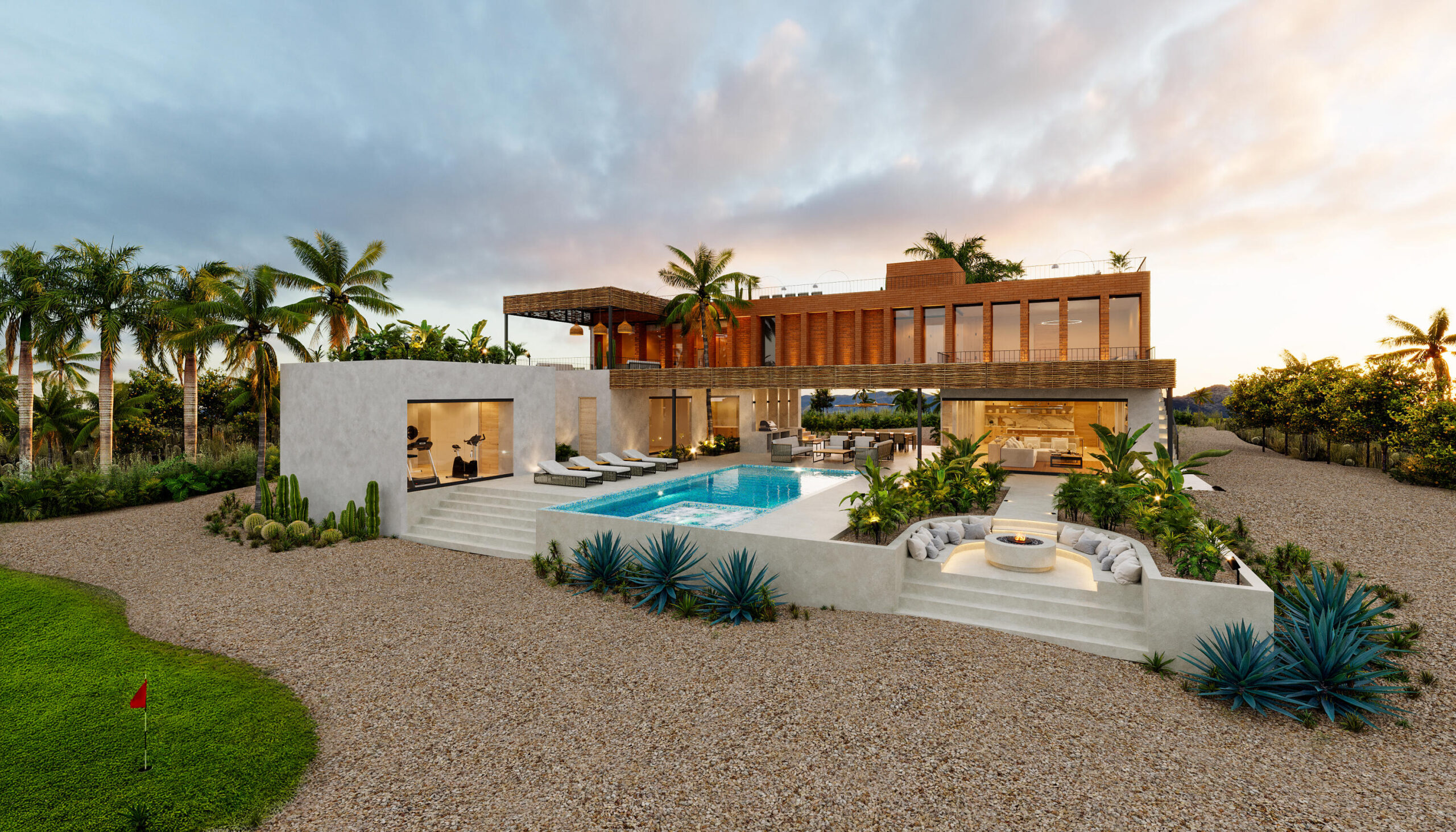 Cabo Luxury Pescadero Whether you're seeking a soulful retreat or a smart investment in Baja's most serene coastal village, this pre-construction home in Pescadero offers a rare blend of thoughtful design, natural beauty, and lasting value. With 5 bedrooms and 5 bathrooms, including a private lock-off with kitchenette, this property is ideal for flexible living or rental potential. The master suite showcases a private deck, while the main living area features an equipped kitchen, pantry, and spacious living room. Additional highlights include a rooftop deck, heated pool, jacuzzi, fire pit, garage area, terrace with built-in grill, and storage. Every detail is designed for comfort, functionality, and enjoyment in paradise. for sale