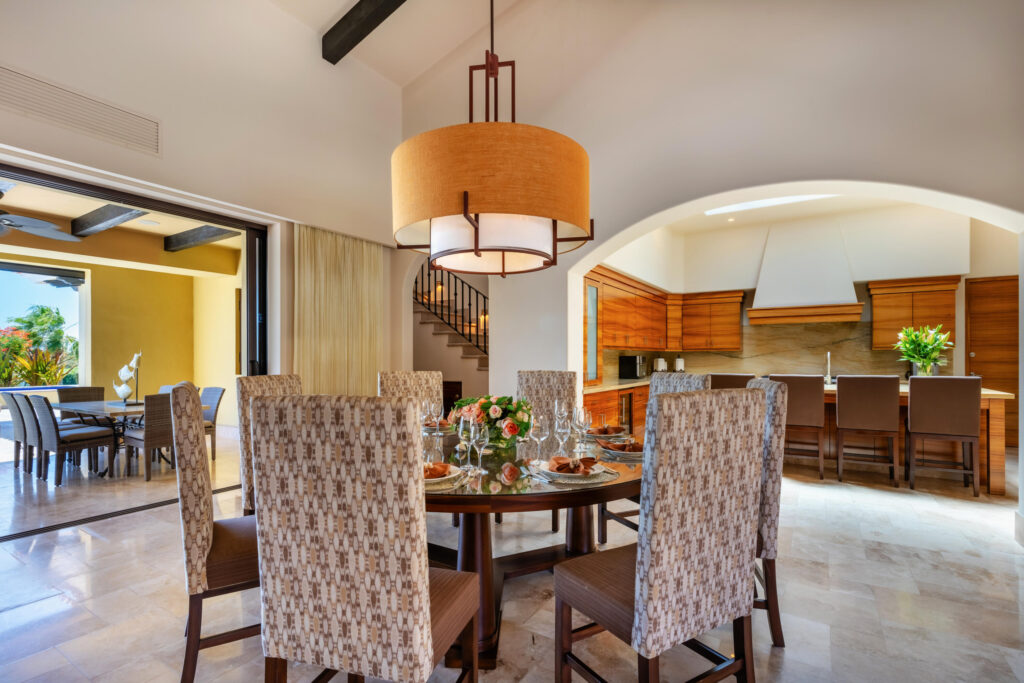 Cabo Luxury Section 4- Las Canadas Discover refined indoor-outdoor living at Cañada 9, set within Querencia, San Jose del Cabo's premier private golf community. Soaring beamed ceilings, walls of pocket glass, and luminous marble floors define an open great room that flows effortlessly to the terrace, infinity-edge pool, and stone-clad water feature -- all framed by panoramic Sea of Cortez and mountain – Diamante, Golf Villa 47, Pacific, Pacific, BS