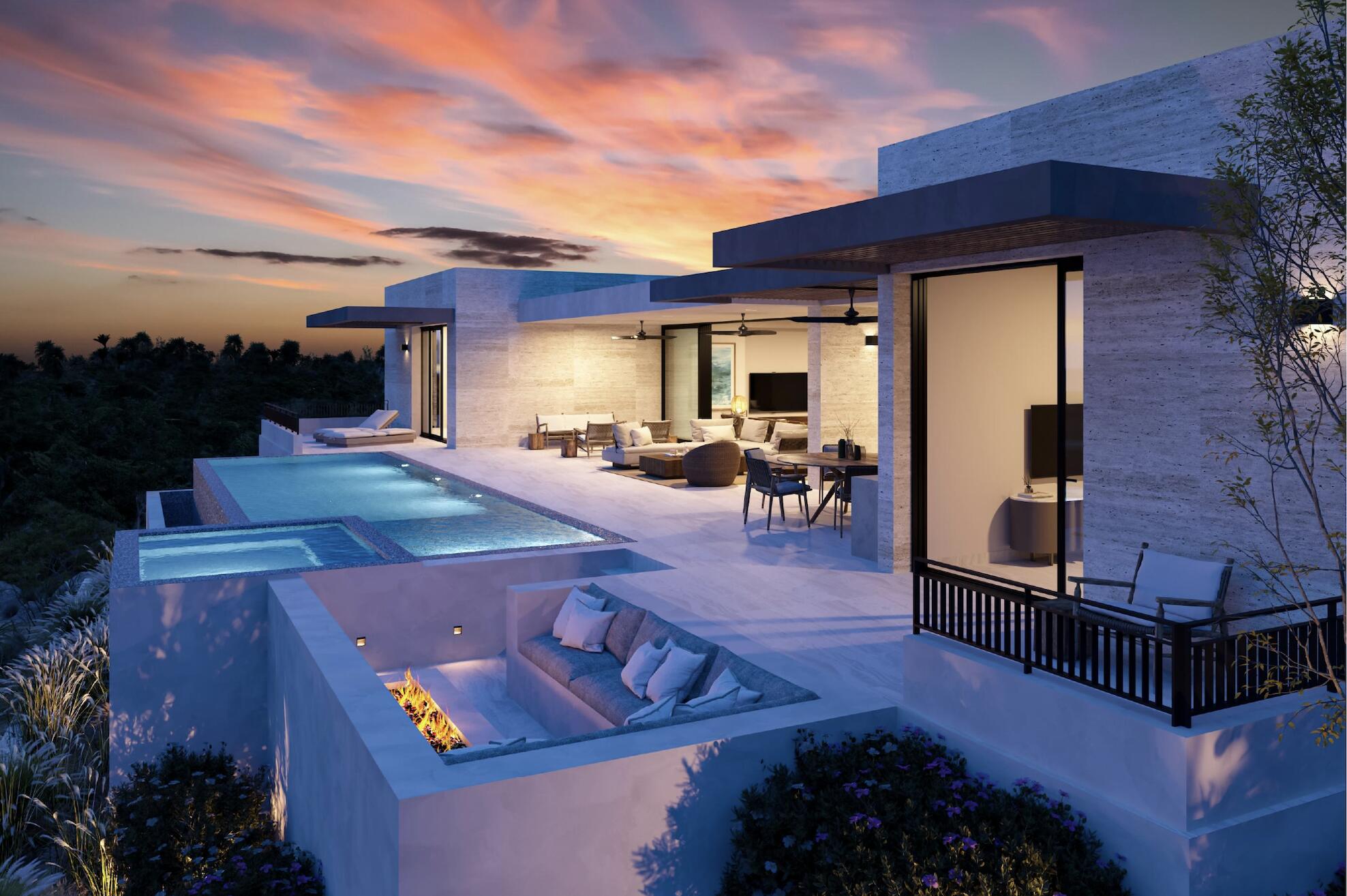 Cabo Luxury Section 19- Lavista-Laloma This elegant 4-bedroom residence, featuring maid's quarters and a spacious TV room, is a rare opportunity to own a beautifully designed, single-level home in the prestigious Querencia community, La Loma subdivision. Perfectly suited for families and elders seeking comfort and convenience, the home offers a seamless living experience with easy access around the community. Enjoy breathtaking canyon, mountain, and golf course vistas from the comfort of your new home. Located close to the main gate and exclusive beach club, this property provides easy access to resort-style amenities. Designed by renowned architect Jorge Gonzalez, who has crafted 7 exquisite homes in Querencia, this residence embodies sophistication, quality, and thoughtful architecture. There is a furniture package available, featuring Italian-line furniture, with pricing upon request. An upgrade to appliances with Sub-Zero and Wolf options is available for for sale