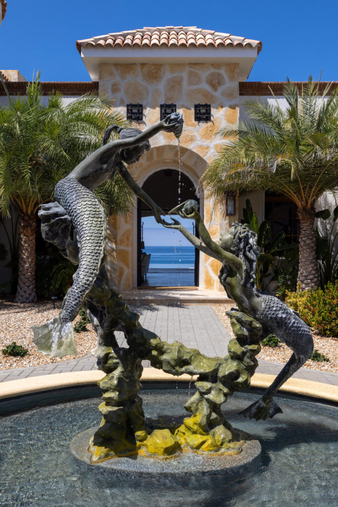Cabo Luxury Section 4- Las Canadas Discover refined indoor-outdoor living at Cañada 9, set within Querencia, San Jose del Cabo's premier private golf community. Soaring beamed ceilings, walls of pocket glass, and luminous marble floors define an open great room that flows effortlessly to the terrace, infinity-edge pool, and stone-clad water feature -- all framed by panoramic Sea of Cortez and mountain – Ocean Drive, Pacific, BS