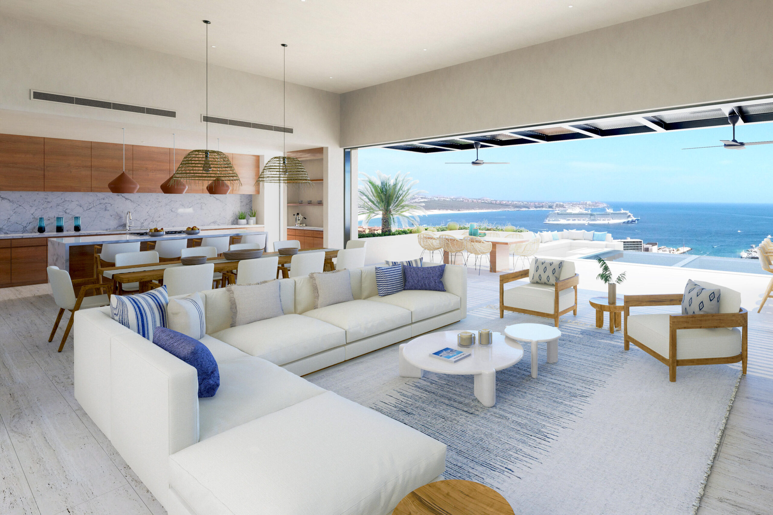 Cabo Luxury Section 10- El Parque Discover this exceptional new residence perfectly situated within the sought-after El Parque neighborhood of Querencia. Ideally located just a short walk from the clubhouse, this home offers the best of convenience and community living.Enjoy a large green space directly in front of the property, ideal for families with children or pets to play and explore. The setting captures beautiful golf course, mountain, and ocean for sale