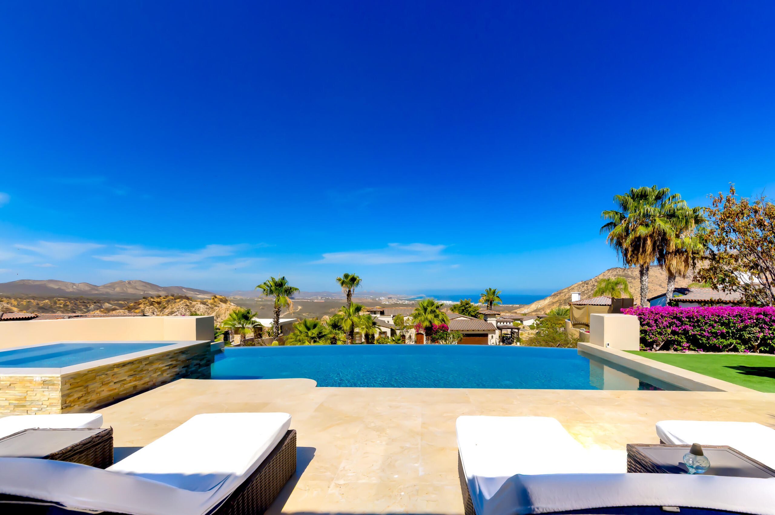 Cabo Luxury Cove Club Casa SerenaAn architectural marvel that seamlessly blends the wonder of the Baja with the beauty and serenity of the Mar de Cortez. Thoughtful sight lines frame beautiful vistas from every room making the home feel like you're living in a resort and private estate at the same time. Designed as a retreat for family and friends by one of the most recognized and renowned architects in Mexico, Jacinto Avalos, Casa Serena blends the attention to detail and fine Mexican craftsmanship appropriately honoring its iconic location. Maintained with an open check book and live in staff, this ocean front masterpiece is now ready for the next fortunate family to make memories and leave their own legacy at Casa Serena. for sale