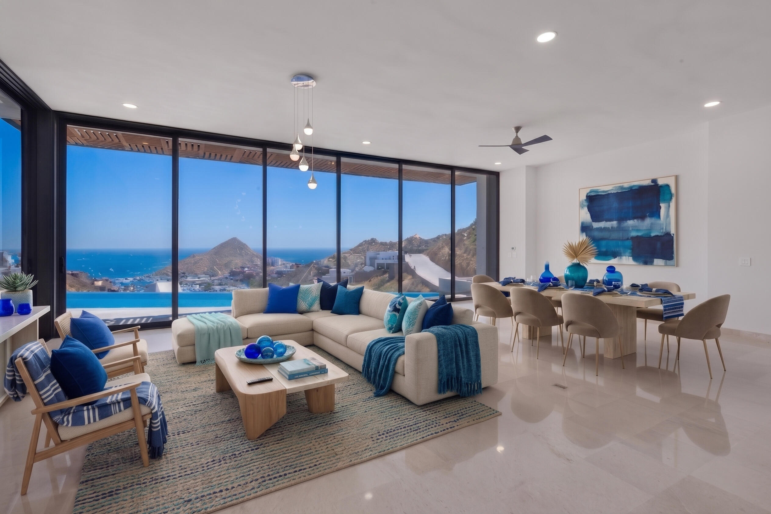 Cabo Luxury Playa Del Rey HUGE PROFT OPPORTUNITY to own the former cabo oasis of the red hot chili peppers (WATCH THE NEW NETFLIX DOC HERE cope and paste-(https://www.youtube.com/watch?v=Exs7-tOaQQY)---above a swimming/snorkel beach, currently generating a steady consistent income that outperforms others, due the former red hot chili pepper history and art. Hidden inside the double gated waterfront enclave above a a spanning beach and ocean cove, this aptly named estate awaits-just minutes to a long list of spoils. Covering nearly 6000 square feet, this triple-height foyer, opens into a grand spanning living and dining space layered in natural stone, marble and musical art throughout. Additional add-ons include: St Tropez themed exterior spaces, rooftop lounge, fire bowls and fire pits, added steam sauna and mor for sale