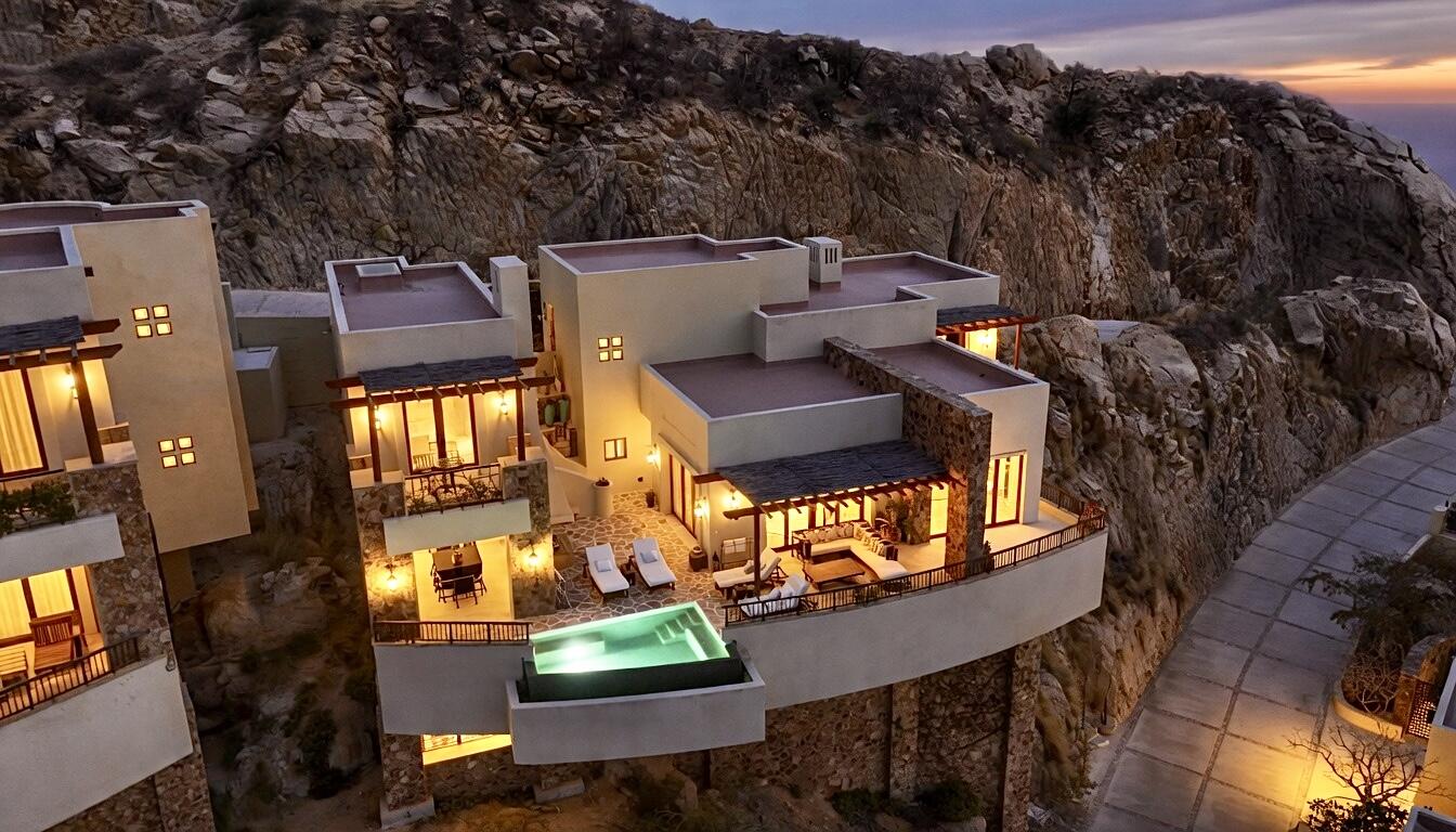 Cabo Luxury Waldorf Astoria Resdences Welcome home to Waldorf Astoria Casona 5 - a luxurious hillside villa with THE best elevation and panoramic for sale