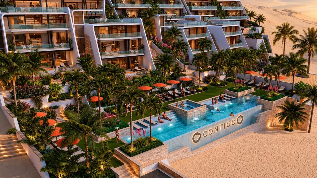 Cabo Luxury Contigo Cerritos Introducing Contigo Cerritos - a new benchmark for oceanfront living on the Pacific side of Baja. Set along one of the most compelling stretches of coastline between Cerritos Beach and Pescadero, this is true oceanfront: expansive horizon lines, uninterrupted Pacific – Contigo Cerritos Villa D1, Pacific, BS